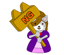 Cat daughter four sisters sticker #6415130