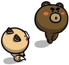 Don't think to much! Yabee Bear sticker #6415401