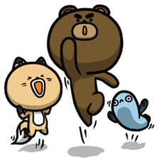 Don't think to much! Yabee Bear sticker #6415410