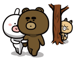 Don't think to much! Yabee Bear sticker #6415412