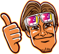 Wah Man of the world . sticker #6416069