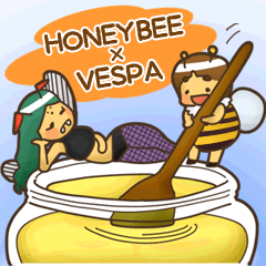 HONEY BEE & VESPA