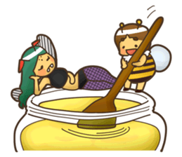 HONEY BEE & VESPA sticker #6416696