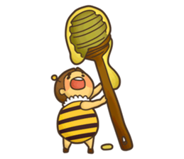 HONEY BEE & VESPA sticker #6416697