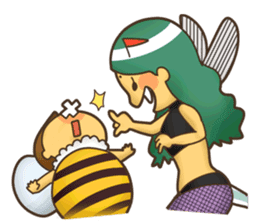 HONEY BEE & VESPA sticker #6416700