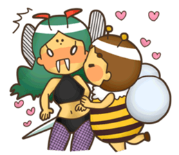 HONEY BEE & VESPA sticker #6416701