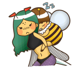 HONEY BEE & VESPA sticker #6416702