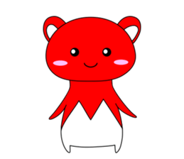 RED BEAR AKAKUMACHAN sticker #6417424