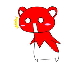 RED BEAR AKAKUMACHAN sticker #6417425