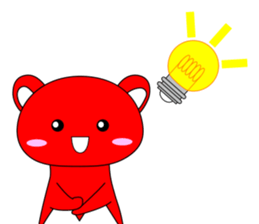 RED BEAR AKAKUMACHAN sticker #6417426