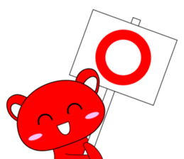 RED BEAR AKAKUMACHAN sticker #6417429
