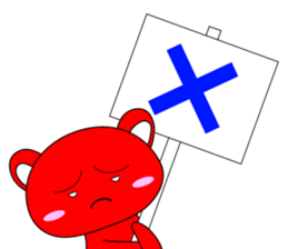 RED BEAR AKAKUMACHAN sticker #6417430
