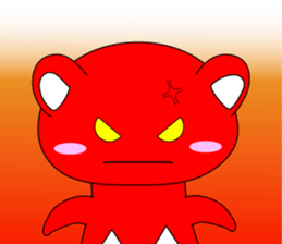 RED BEAR AKAKUMACHAN sticker #6417432