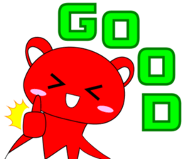 RED BEAR AKAKUMACHAN sticker #6417436