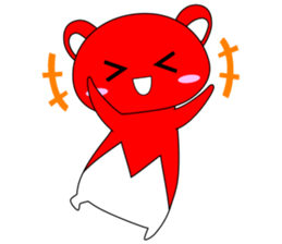 RED BEAR AKAKUMACHAN sticker #6417440