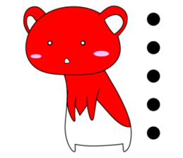 RED BEAR AKAKUMACHAN sticker #6417441