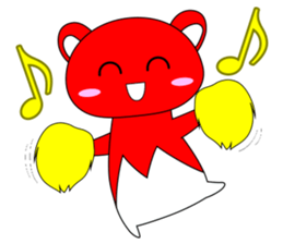 RED BEAR AKAKUMACHAN sticker #6417446