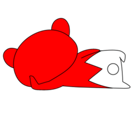 RED BEAR AKAKUMACHAN sticker #6417447