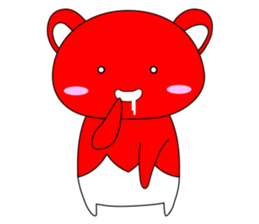RED BEAR AKAKUMACHAN sticker #6417450