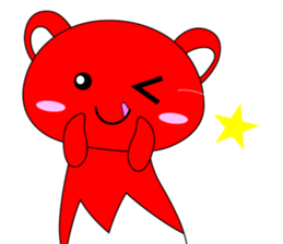 RED BEAR AKAKUMACHAN sticker #6417454