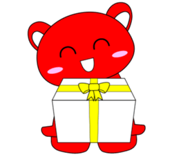 RED BEAR AKAKUMACHAN sticker #6417455