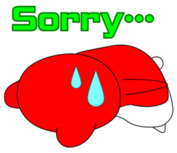 RED BEAR AKAKUMACHAN sticker #6417458