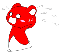 RED BEAR AKAKUMACHAN sticker #6417460