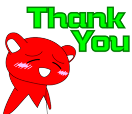 RED BEAR AKAKUMACHAN sticker #6417461