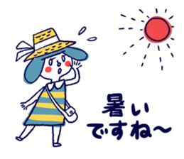 Happy girl and cat sticker #6417797