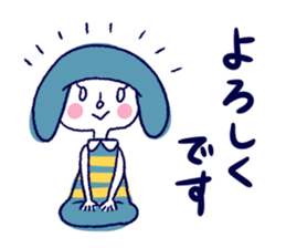 Happy girl and cat sticker #6417801