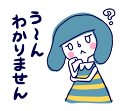 Happy girl and cat sticker #6417804