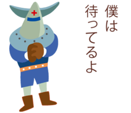 old robots vs funny monsters sticker #6418106