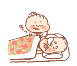 Elderly couple life sticker #6418403