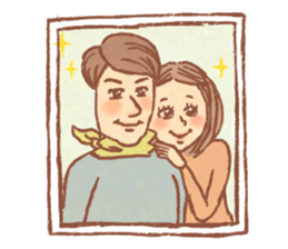 Elderly couple life sticker #6418404