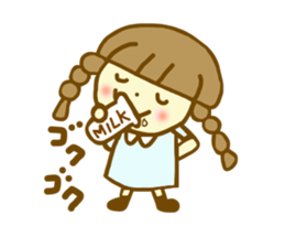 Summer sticker  Azuki chan sticker #6418443