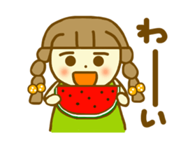 Summer sticker  Azuki chan sticker #6418445