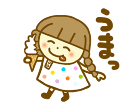 Summer sticker  Azuki chan sticker #6418446