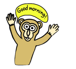 Chaneenoy - funny monkey sticker #6418472