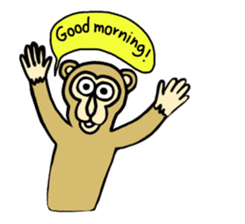 Chaneenoy - funny monkey sticker #6418472