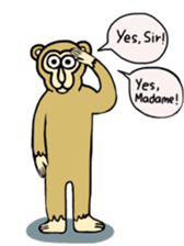 Chaneenoy - funny monkey sticker #6418478