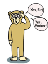 Chaneenoy - funny monkey sticker #6418478