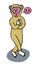Chaneenoy - funny monkey sticker #6418480
