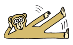 Chaneenoy - funny monkey sticker #6418481