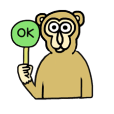 Chaneenoy - funny monkey sticker #6418483