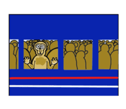 Chaneenoy - funny monkey sticker #6418485