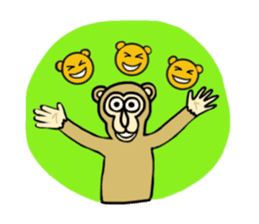 Chaneenoy - funny monkey sticker #6418501