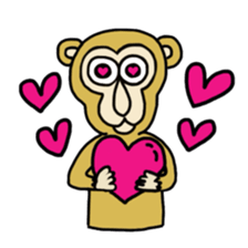 Chaneenoy - funny monkey sticker #6418503