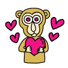 Chaneenoy - funny monkey sticker #6418503