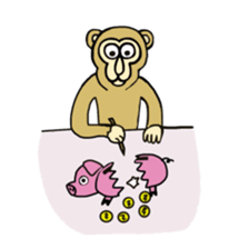 Chaneenoy - funny monkey sticker #6418506