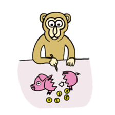 Chaneenoy - funny monkey sticker #6418506